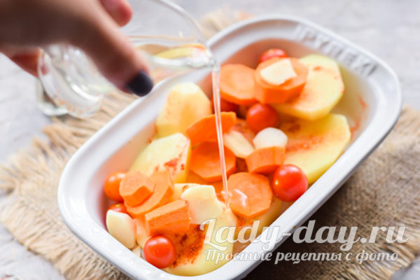 добавляем масло