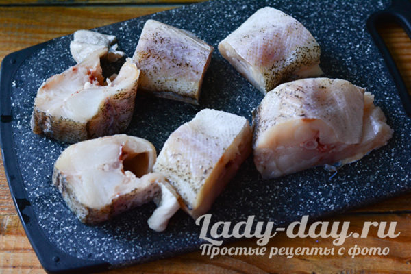 кусочки минтая