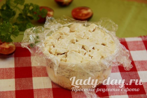 смазать майонезом