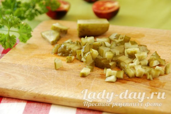 огурец кубиками