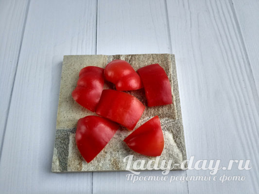 нарезать сладкий перец