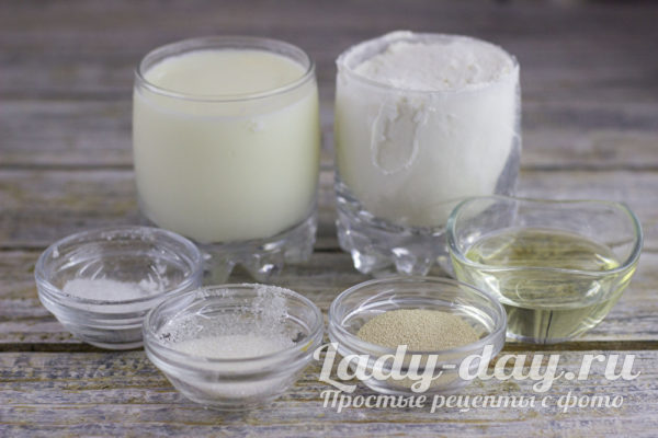 ингредиенты для теста