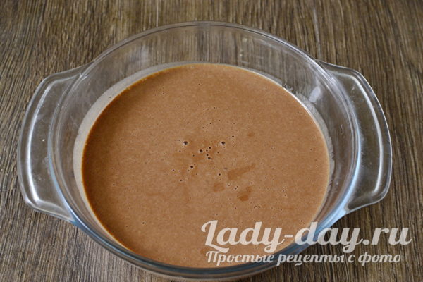 тесто в форме