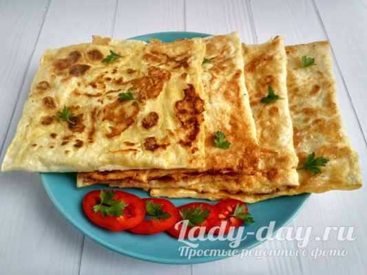 закуску выкладываем на блюдо