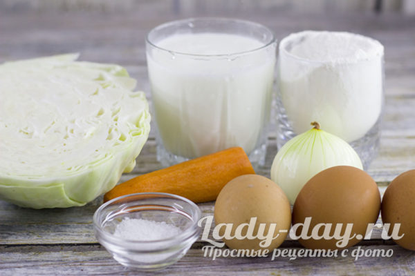 ингредиенты для пирога