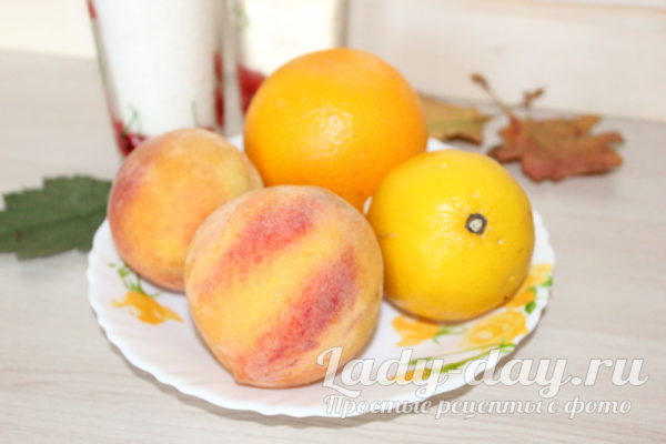 персик лимон апельсин