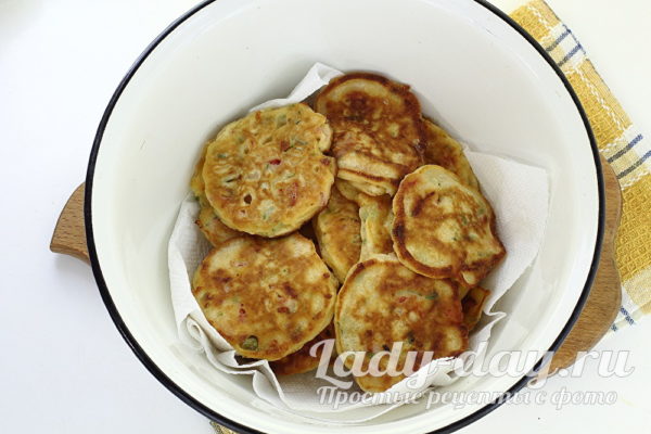 Оладьи со вкусом пиццы рецепт с фото