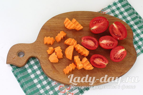 морковь и помидоры