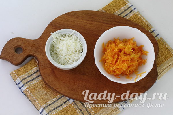 сыр и морковь