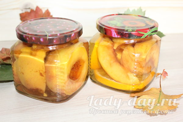 Персики в сиропе на зиму
