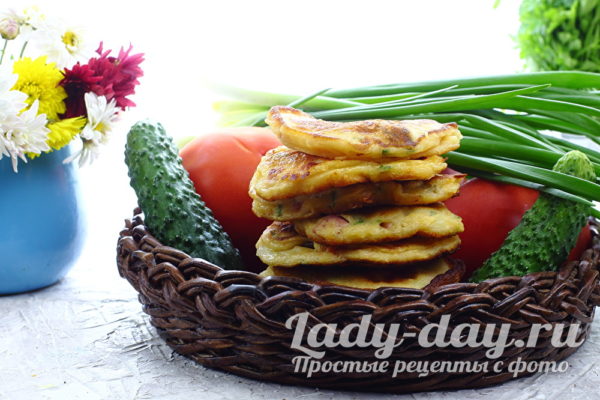 Оладьи со вкусом пиццы фото