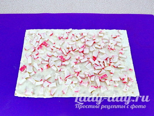 крабовые палочки на лаваше