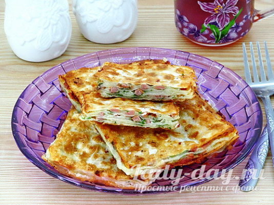 ~Закуска из лаваша на сковороде