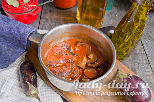 баклажаны в соусе
