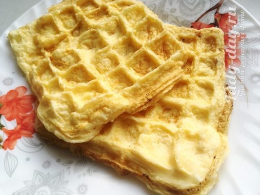 Омлет в вафельнице
