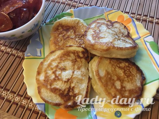 пышные оладьи на кефире без яиц лучший рецепт с фото пошагово