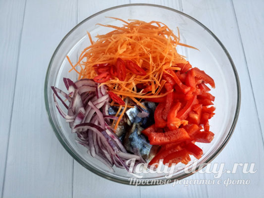 рыба и овощи