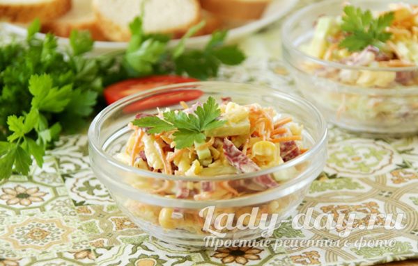 салат с морковкой