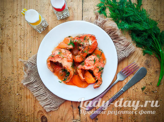 минтай в томате