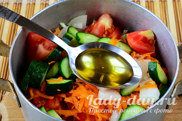 добавим масло