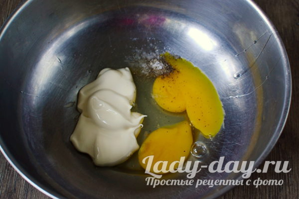 яйца с маслом