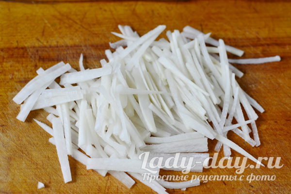 шинкованый редис