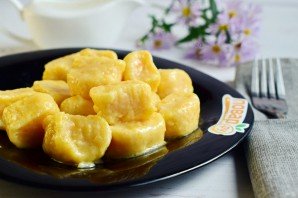 Тыквенные ленивые вареники - фото шаг 6