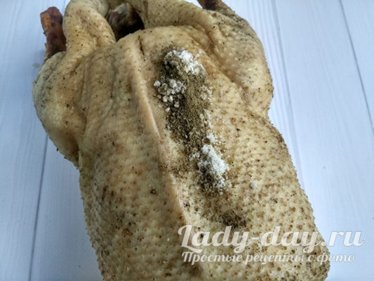 смазать утку