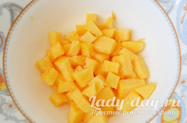 тыква кусочками