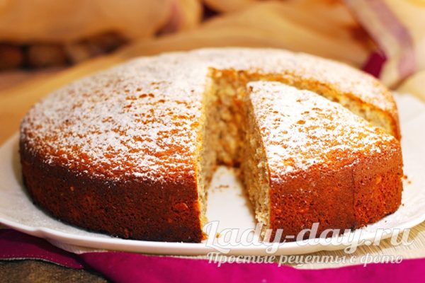 ореховый пирог с грецкими орехами