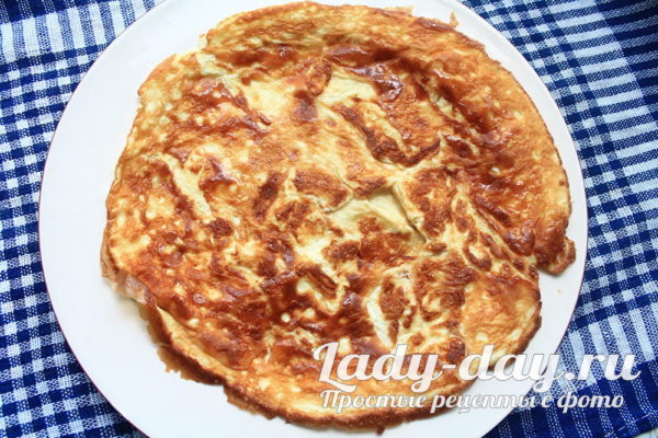 жареный яичный блинчик