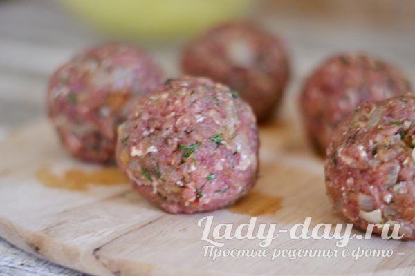шарики из фарша