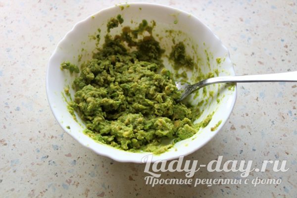авокадо размять