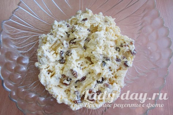 творожная масса с изюмом