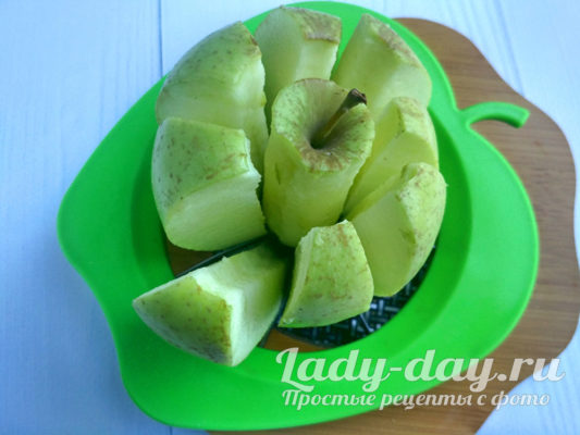 Яблоко нарезать