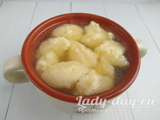 Клёцки из манки