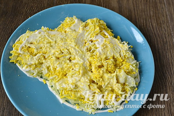 Второй слой салата