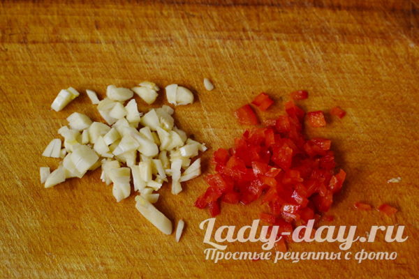 Измельчить острый перец