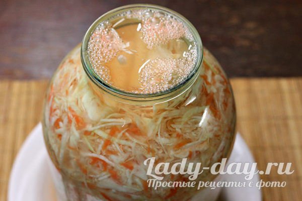 заливаем рассол