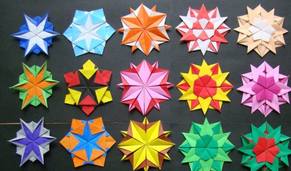 снежинки-оригами