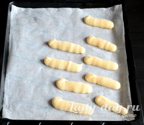 формируем эклеры