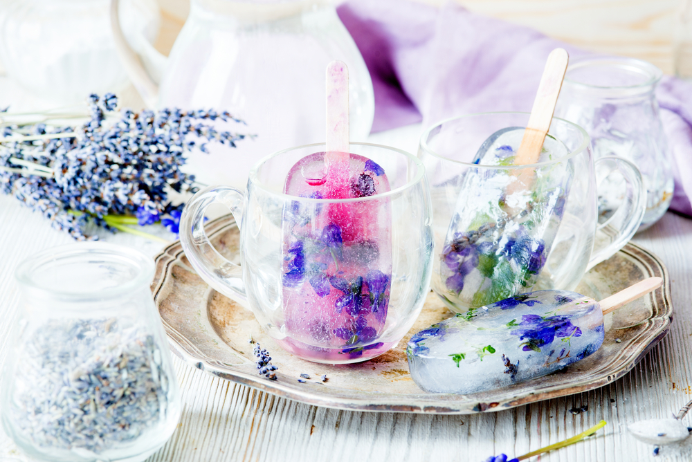 Попсикл с цветами