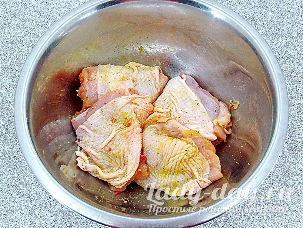 замариновать курицу