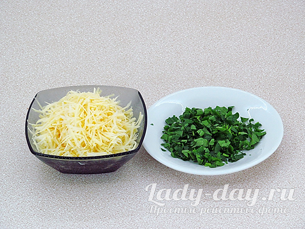 сыр и зелень