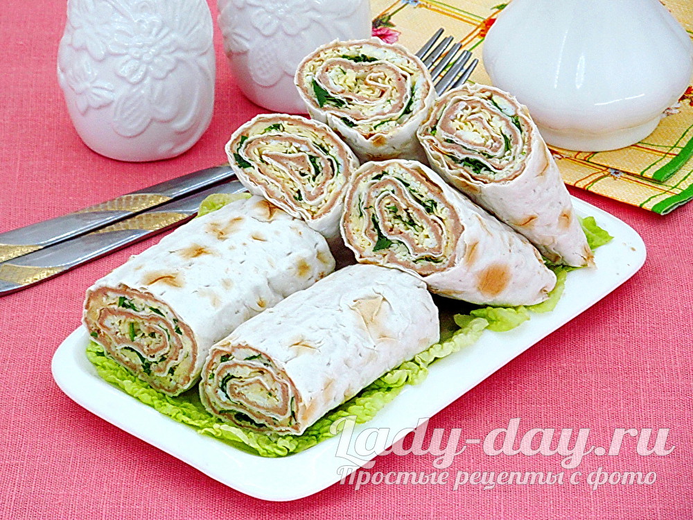 Как приготовить лаваш с печеночным паштетом и сыром