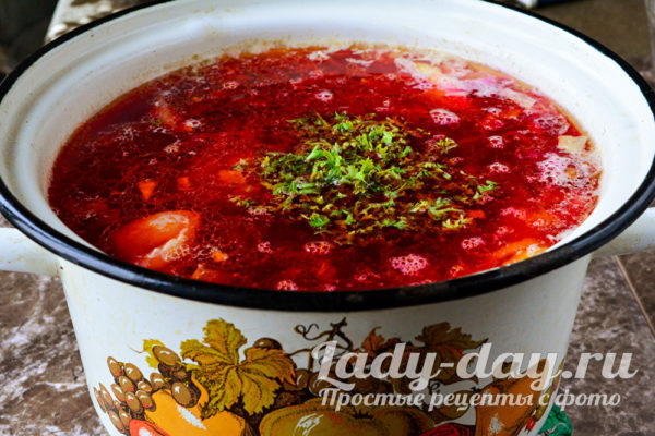 борщ готов