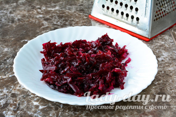 покрошить свеклу