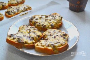 Горячие бутерброды с шампиньонами и сыром - фото шаг 10