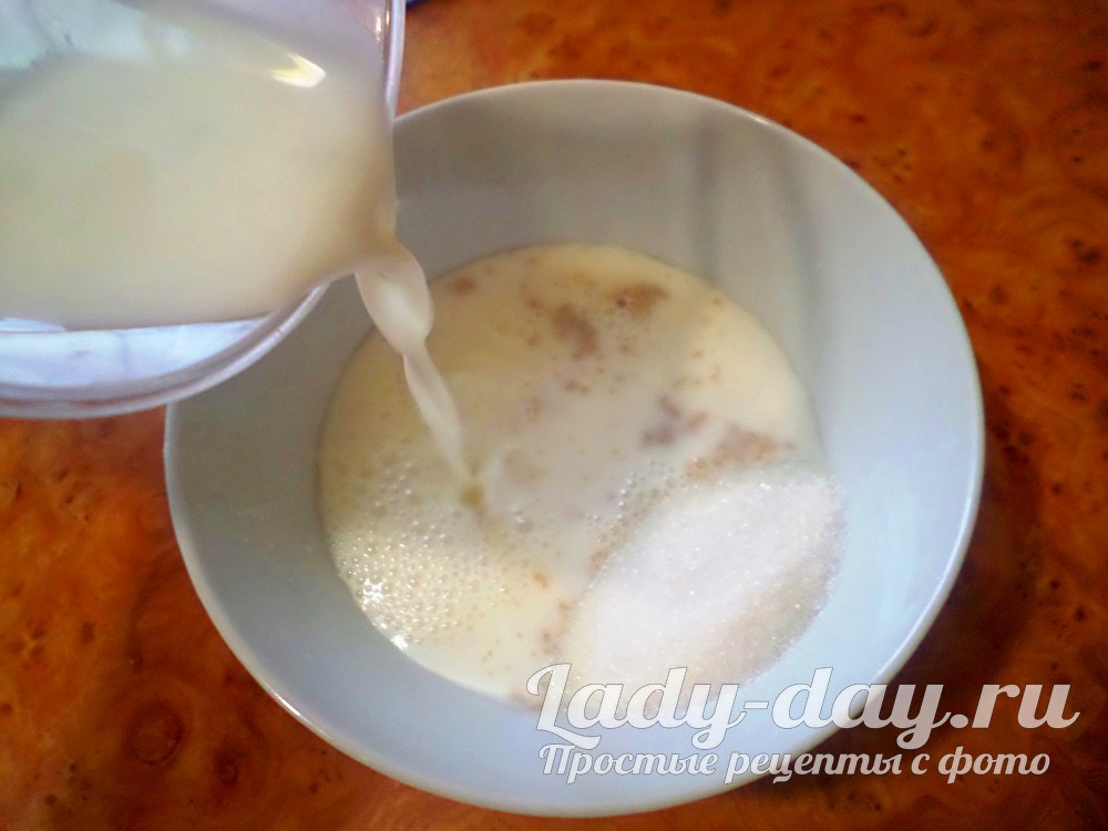 молоко и дрожжи