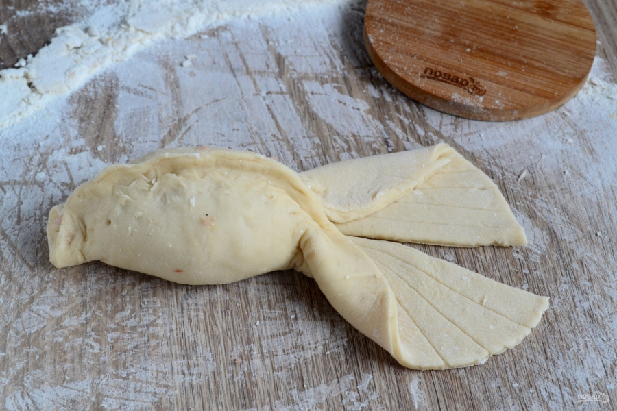 Лепка мантов в форме рыбки, шаг 3